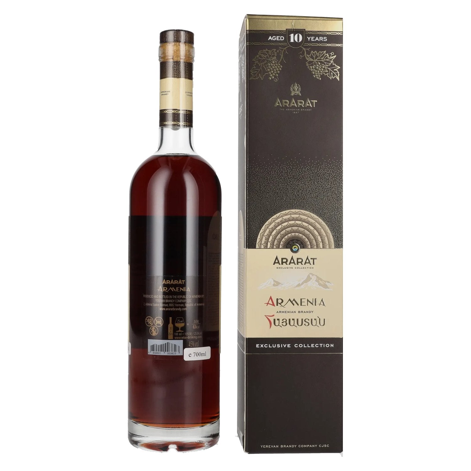 Ararat Armenia 10 Years Old Exclusive Collection 45% Vol. 0,7l in Geschenkbox