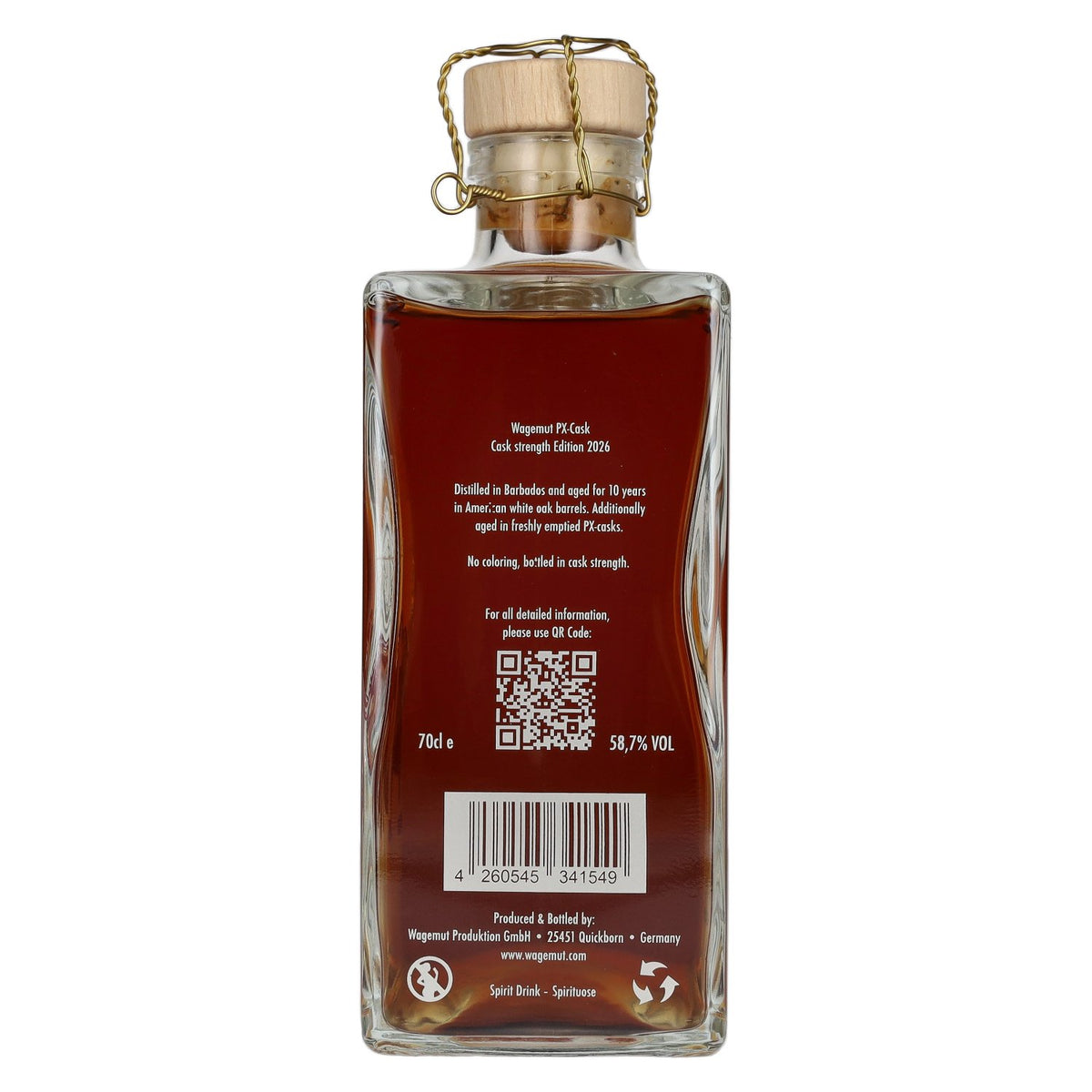 Wagemut by N. Kröger PX-CASK STRENGTH Edition 01 58.7% vol. 0.7 l