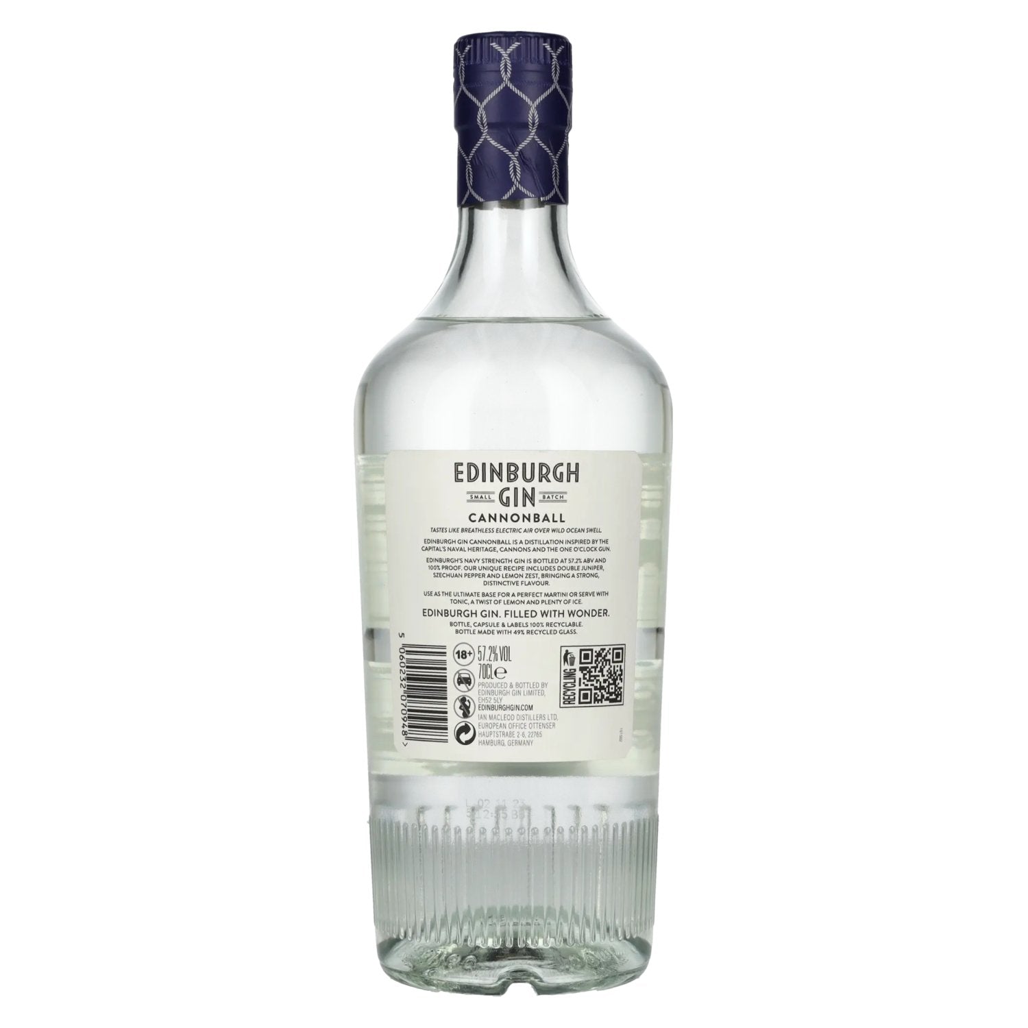 Edinburgh Gin CANNONBALL Navy Strength Gin 57,2% Vol. 0,7l