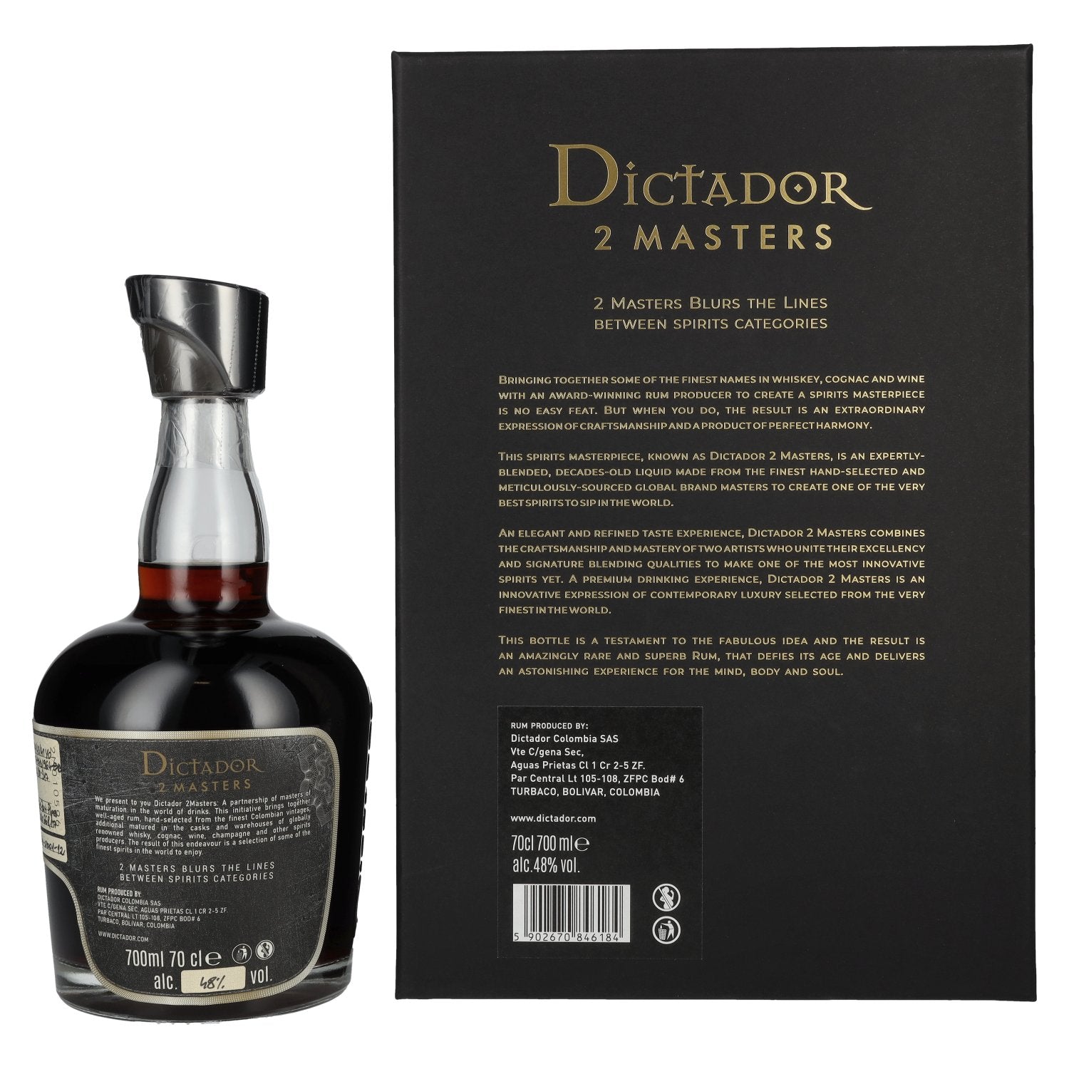 Dictador 2 MASTERS 1971/1974/1978/1980 Niepoort Port Pipe Finish 2021 48% Vol. 0.7l in gift box