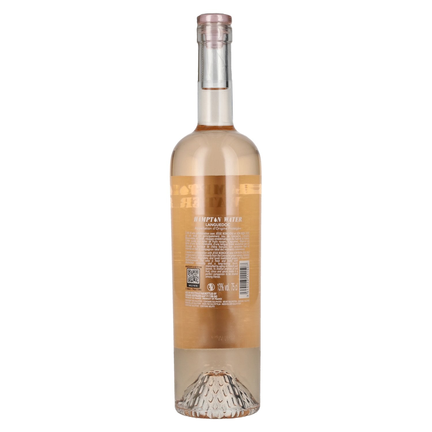 Gérard Bertrand HAMPTON WATER Rosé 2025 13% ABV 0.75l