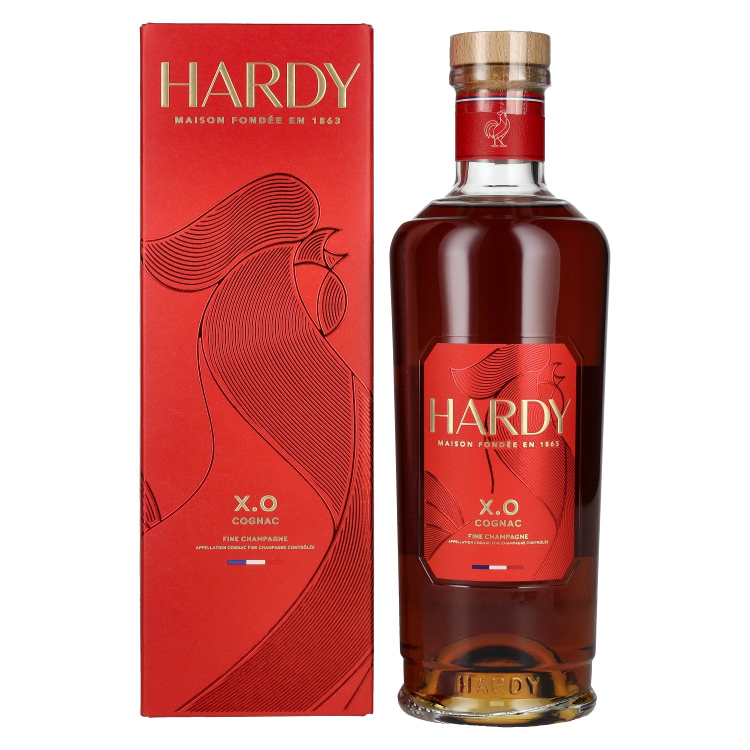 Hardy XO Fine Champagne Cognac 40% Vol. 0.7L in gift box