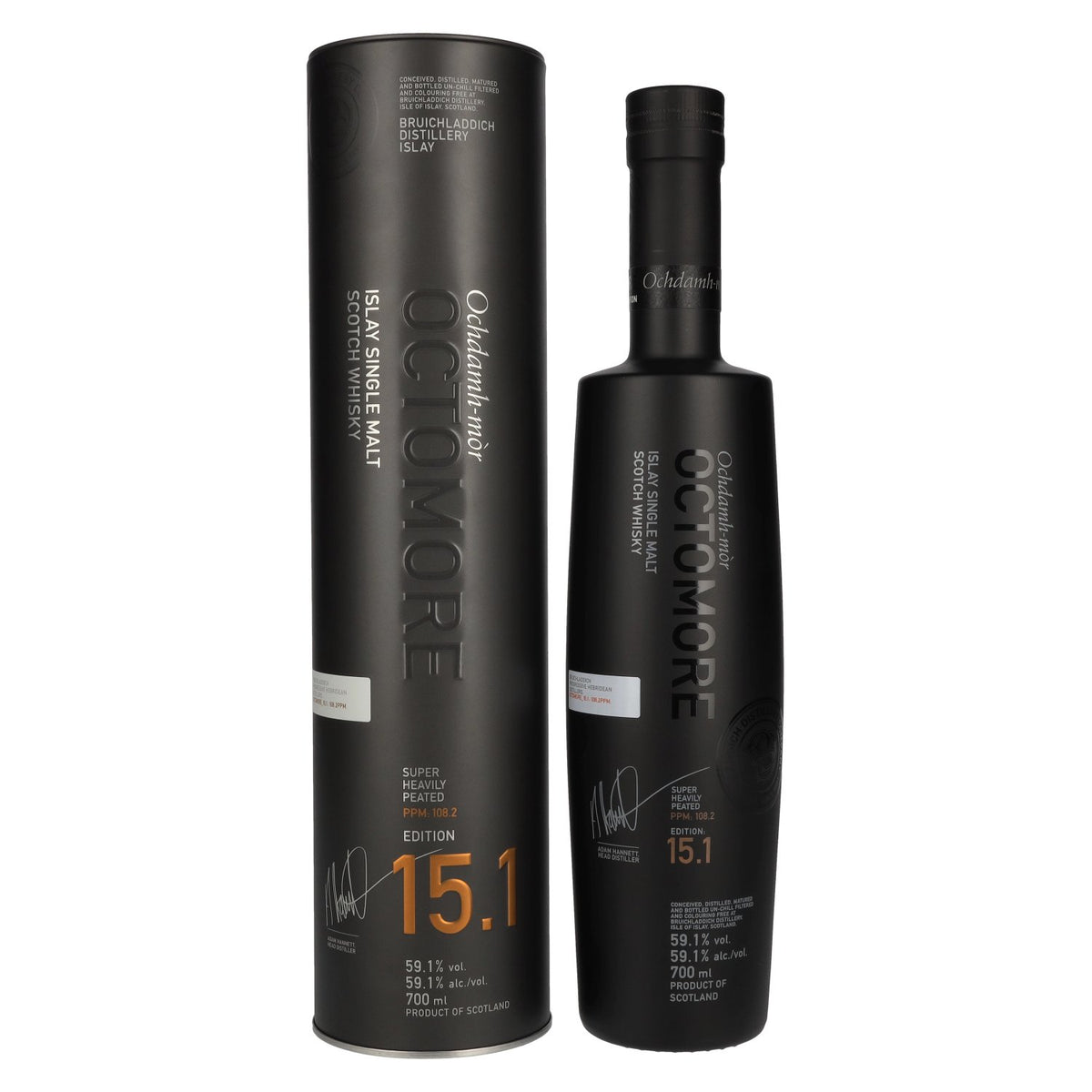 Octomore EDITION: 15.1 Super Heavily Peated Islay Single Malt Limited Release 2024 59.1% Vol. 0.7l in Tinbox