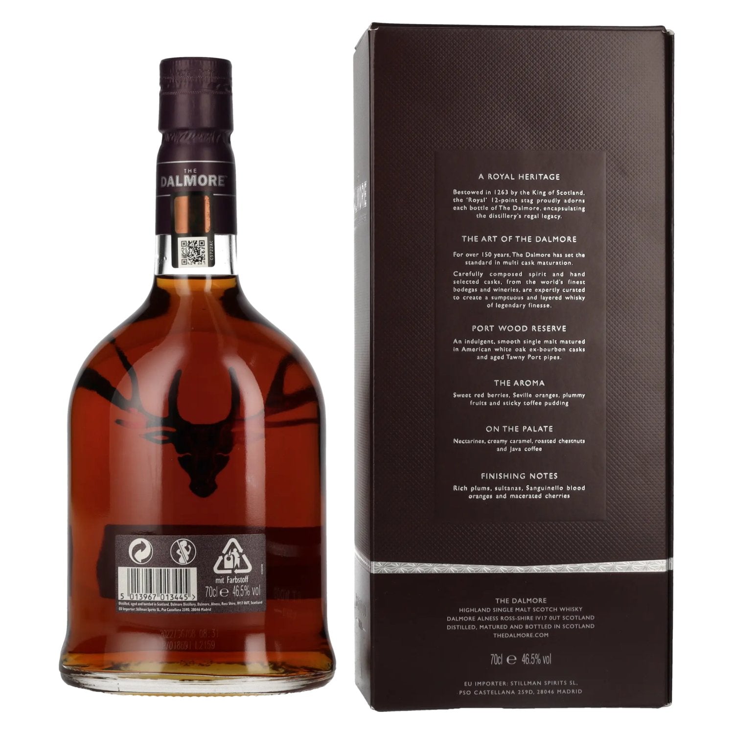 The Dalmore PORT WOOD RESERVE Highland Single Malt Scotch Whisky 46,5% Vol. 0,7l in Geschenkbox