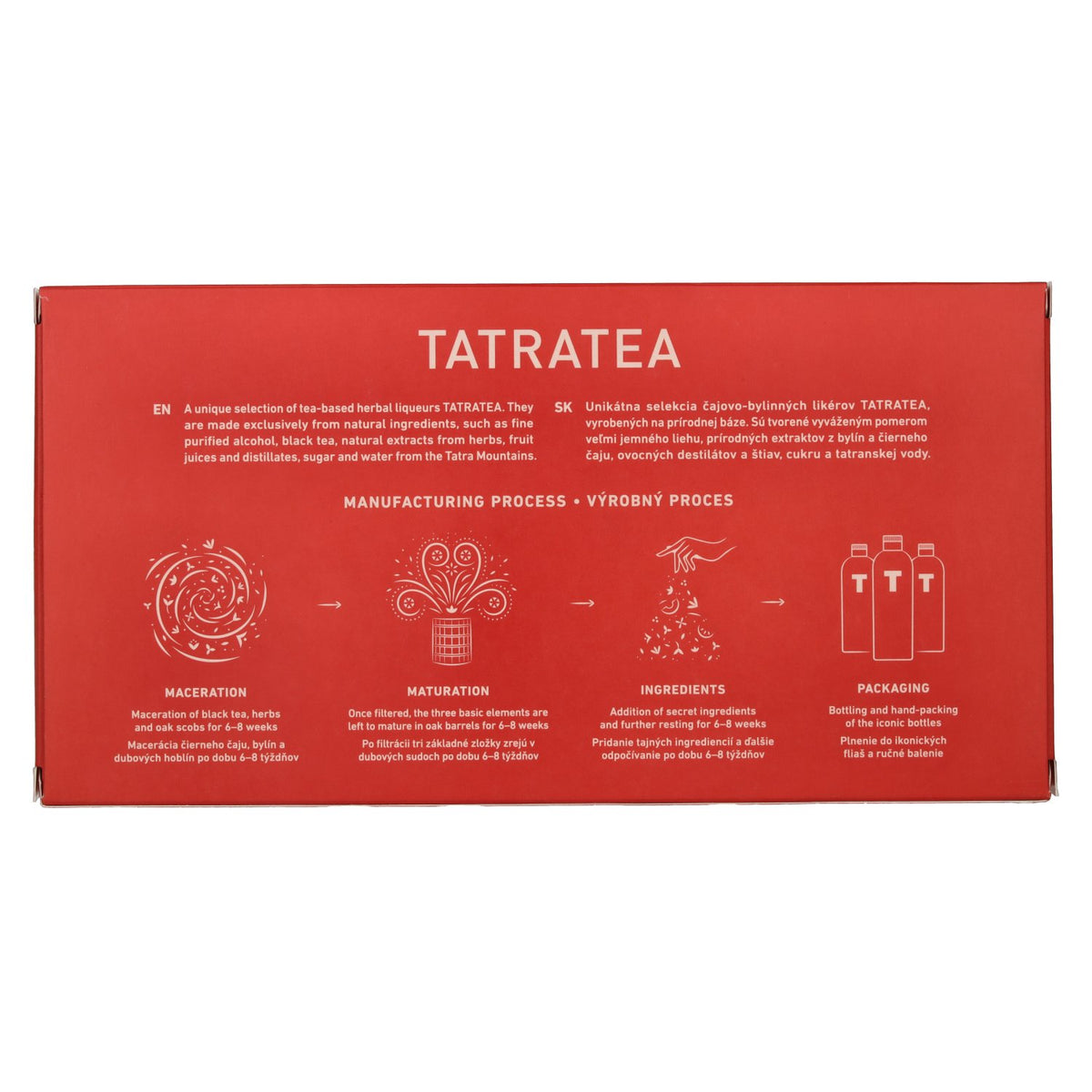 Tatratea Tasting Set Red 48.6% vol. 5 x 0.04 l in a gift box