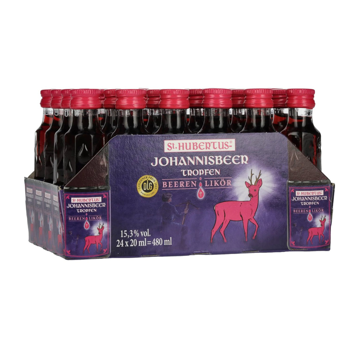 St. Hubertus JOHANNISBEER Berry Liqueur 15.3% vol. 24 x 0.02 l