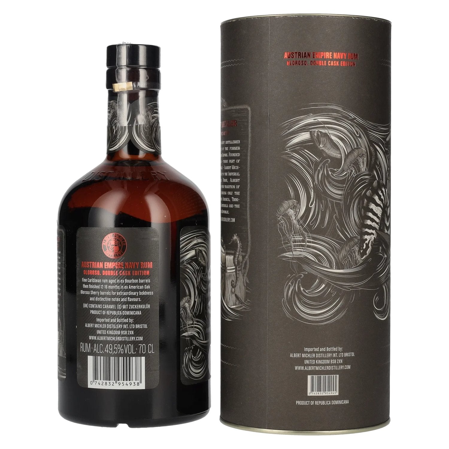 Austrian Empire Navy Rum OLOROSO CASK 49.5% Vol. 0.7l in gift box