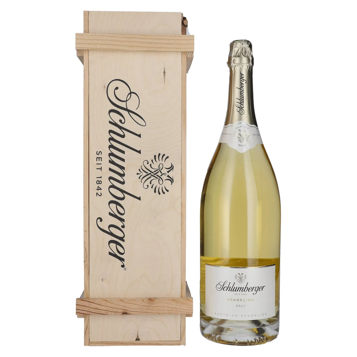 Schlumberger Sparkling Vintage Brut 12% Vol. 3l in wooden box