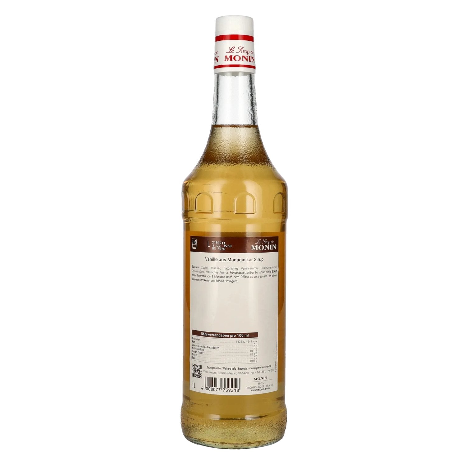 Monin Vanilla Syrup Madagascar 1l