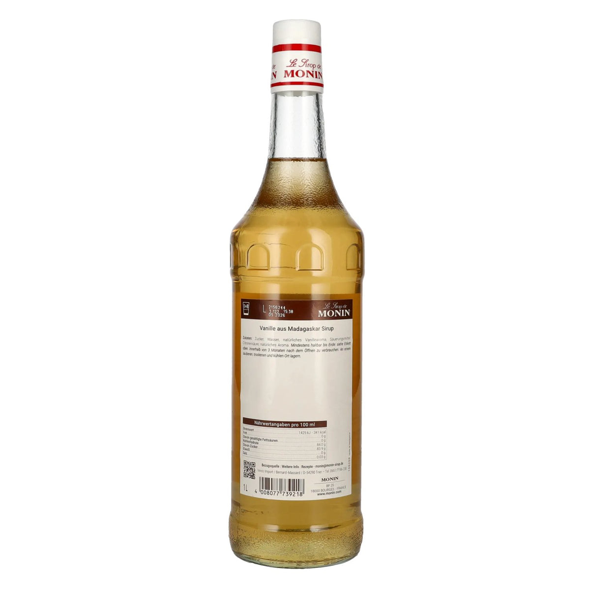 Monin Madagascar VANILLA Syrup 1 litre