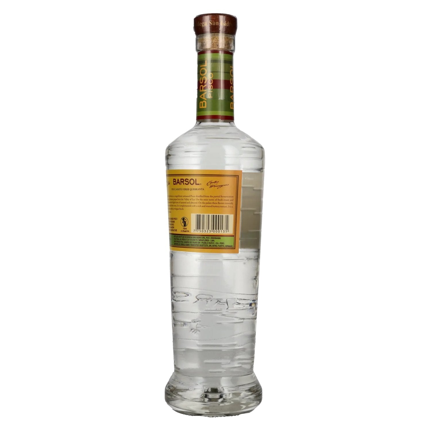 Barsol Pisco MOSTO VERDE QUEBRANTA 41.8% Vol. 0.7l