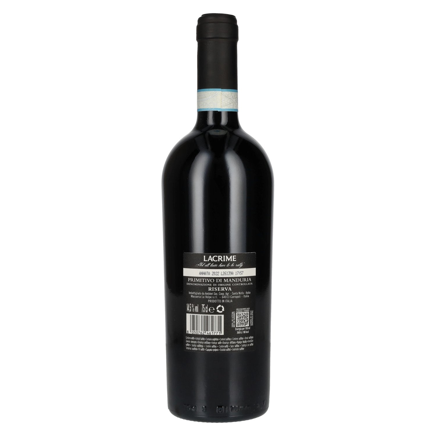 Lacrime Primitivo di Manduria Riserva 2022 14.5% ABV 0.75l