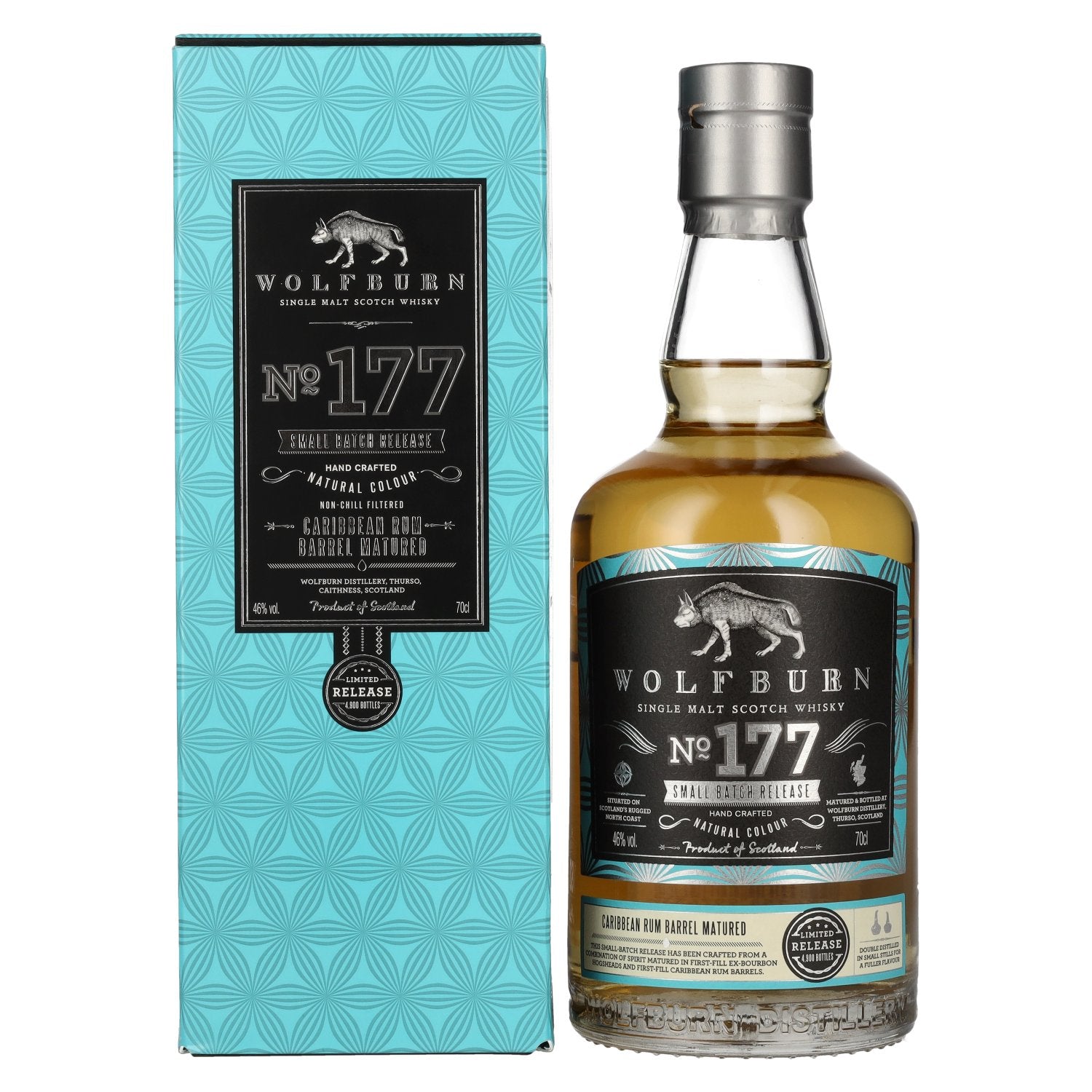 Wolfburn N°177 Single Malt Scotch Whisky Small Batch Release 46% Vol. 0.7l in Gift Box