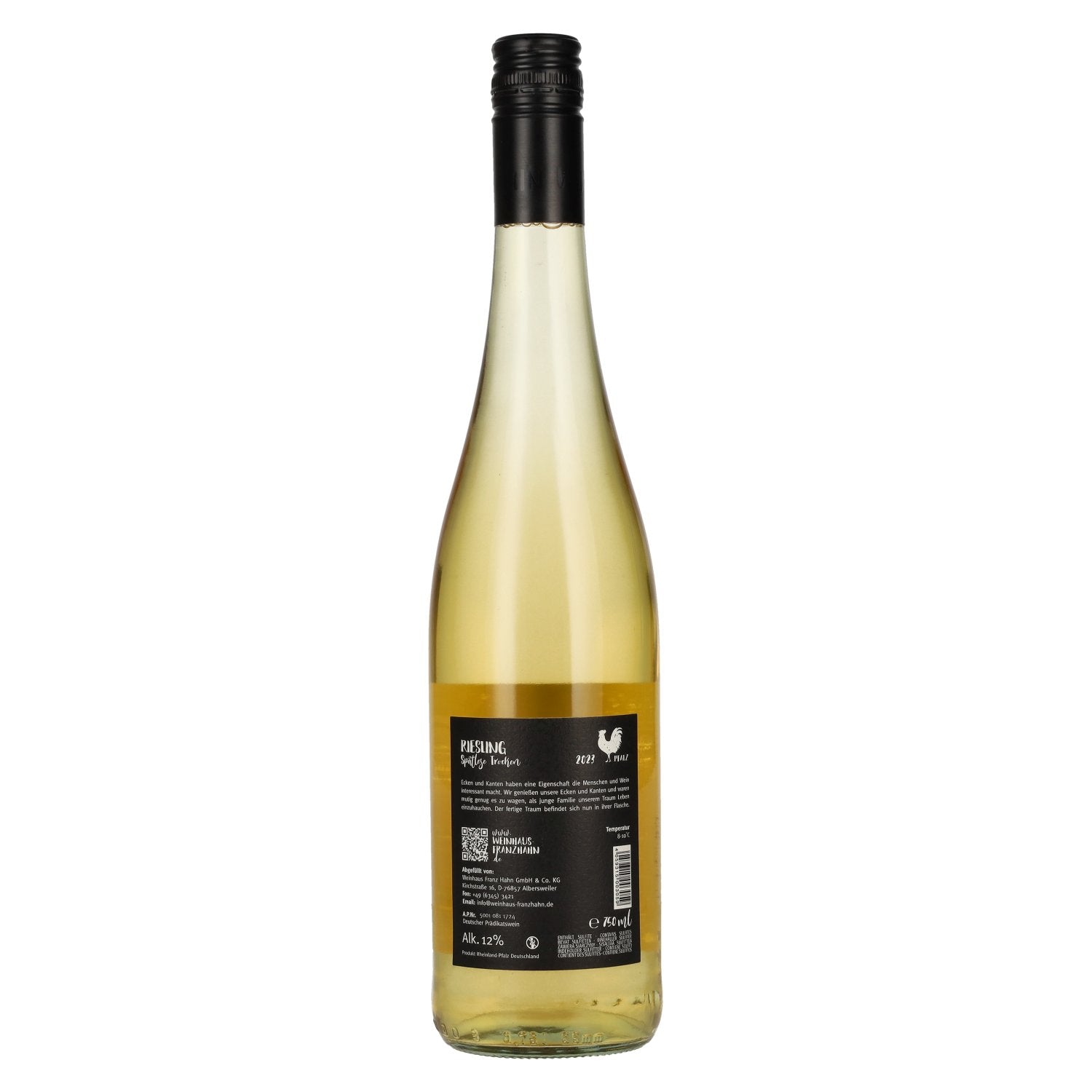 Franz Hahn Riesling Spätlese 2023 12% Vol. 0.75L