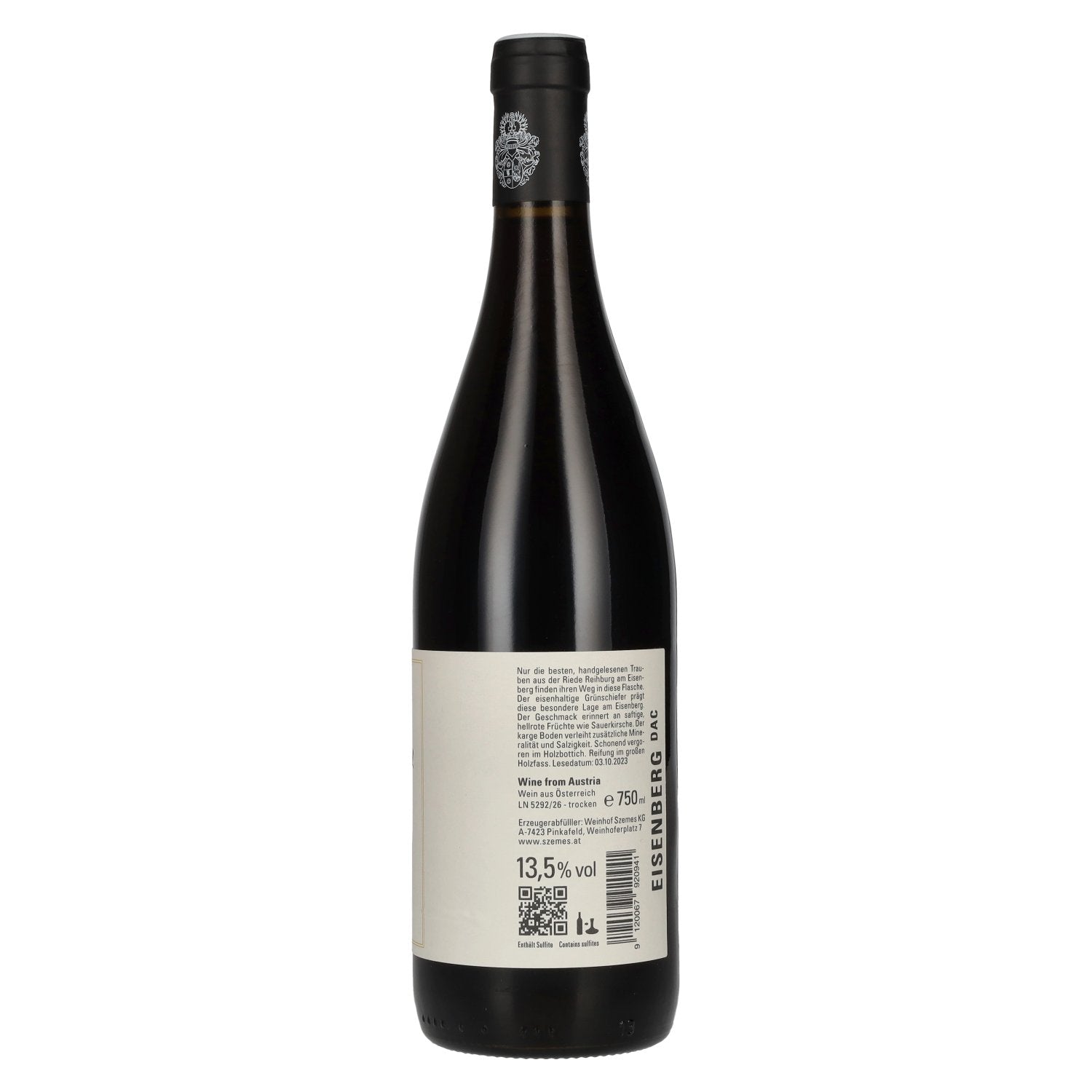 Weinhof Szemes Martínez Blaufränkisch Ried Reihburg 2023 13,5% Vol. 0,75l