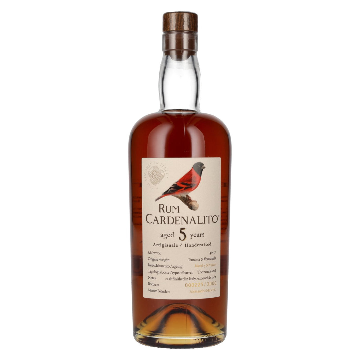 Rum Cardenalito 5 Years Old Handcrafted Rum 40.3% Vol. 0.7l