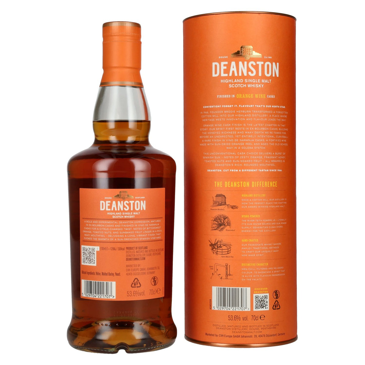 Deanston 17 Years Old Highland Single Malt Orange Wine Cask Finish 53.6% Vol. 0.7L in Gift Box
