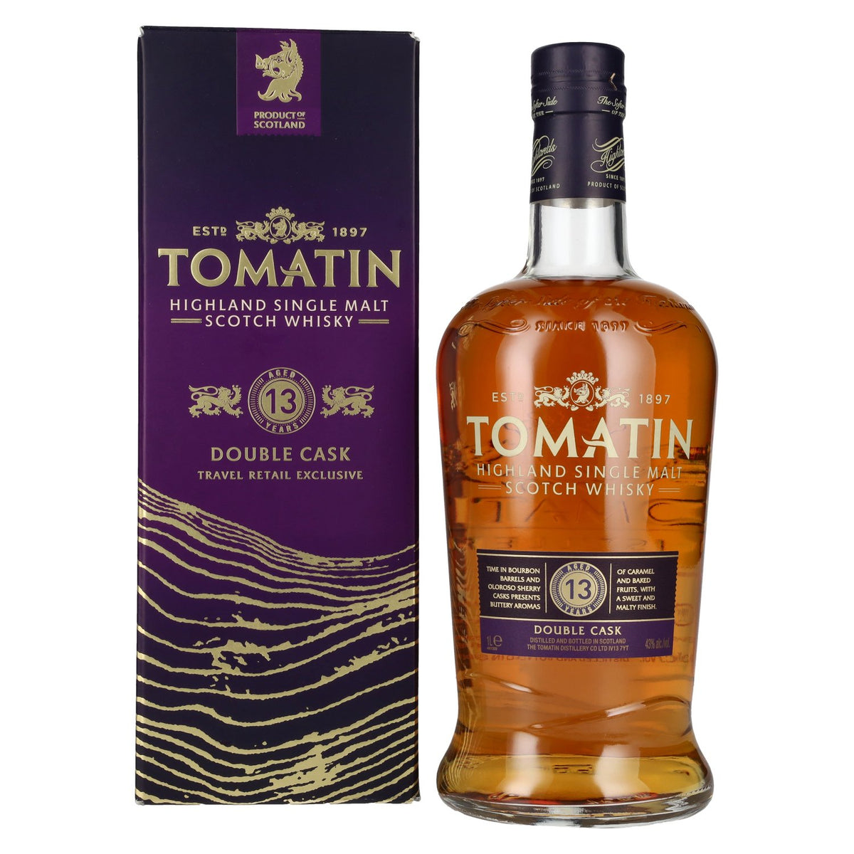 Tomatin 13 Years Old DOUBLE CASK Travel Retail 43% Vol. 1l in Geschenkbox