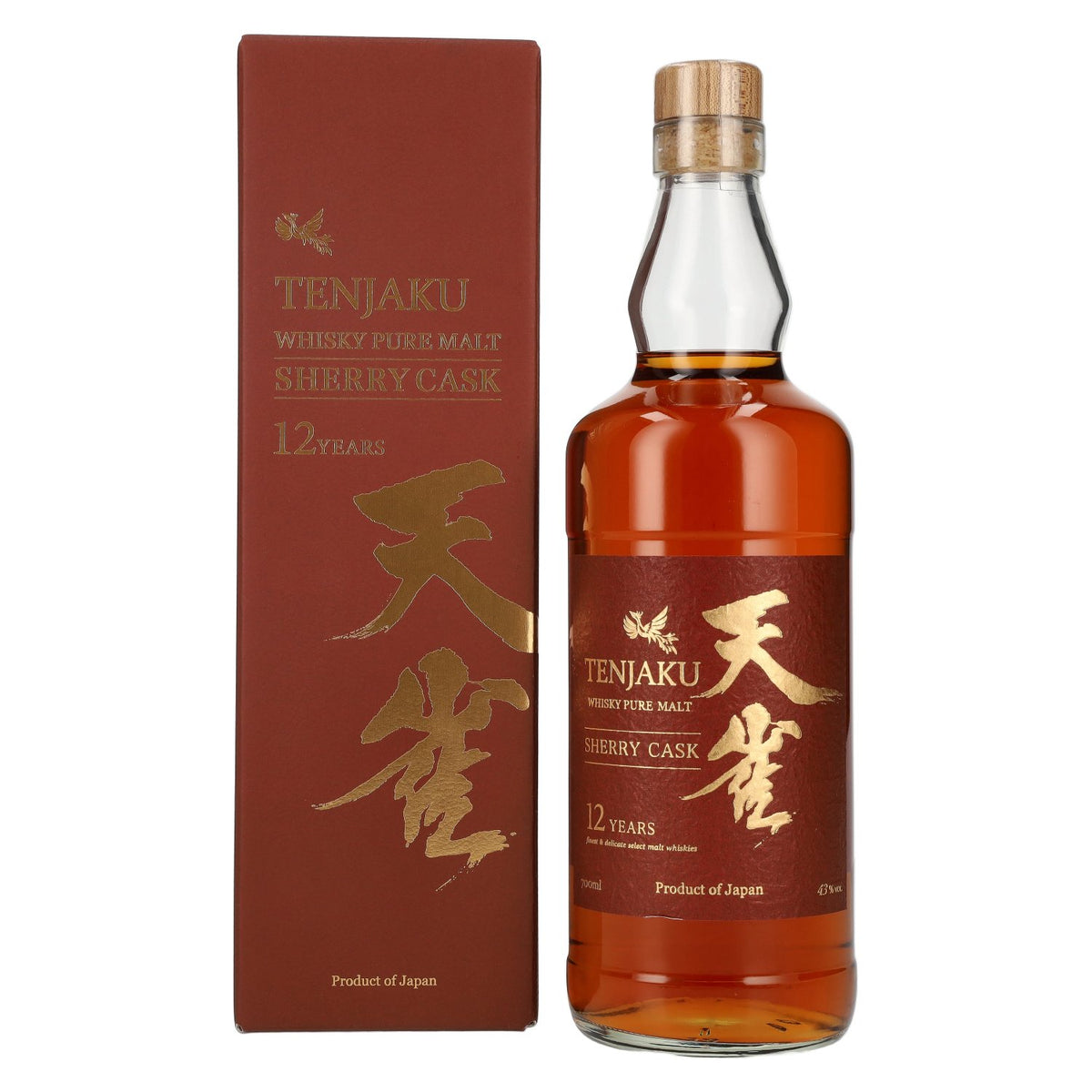 Tenjaku 12 Years Pure Malt Whisky Sherry Cask 43% Vol. 0,7l in Geschenkbox