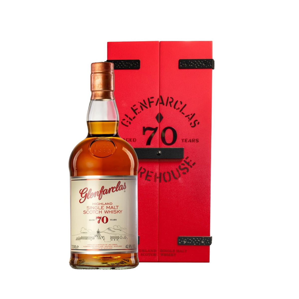 Glenfarclas 70 Years Old Highland Single Malt Scotch Whisky 42.9% Vol. 0.7l in gift box