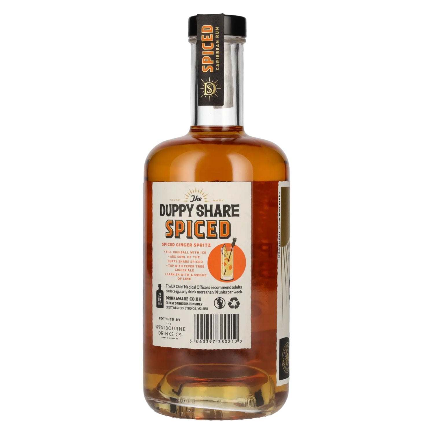 Duppy Share Spiced Caribbean Rum 37.5% Vol. 0.7l