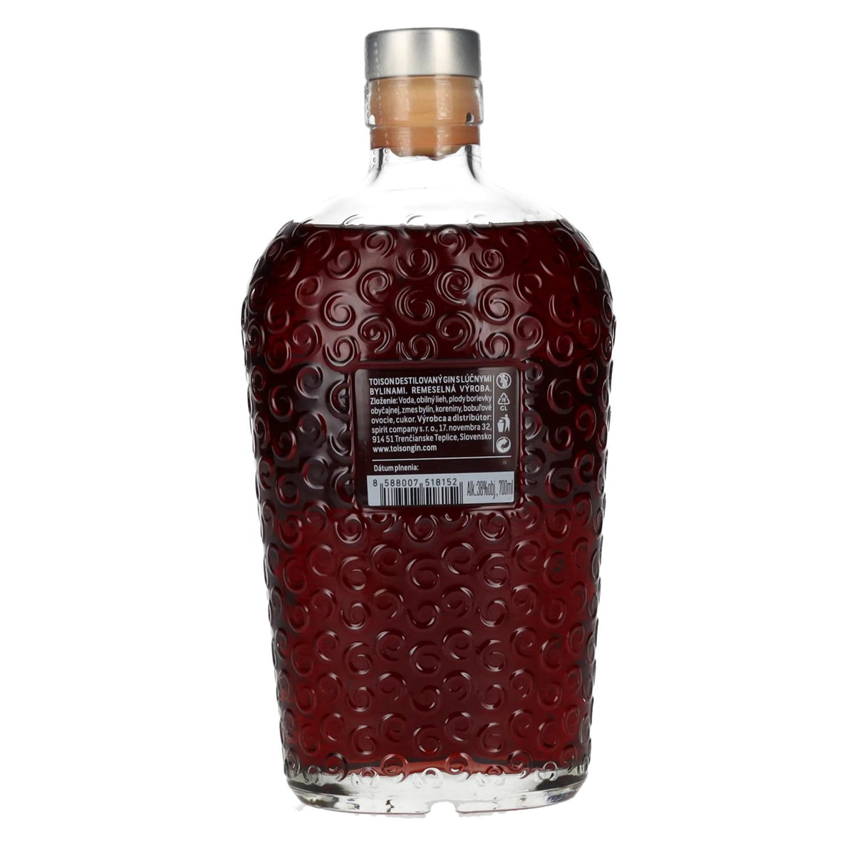 Toison Handcrafted Ruby Red Gin 38% ABV 0.7l