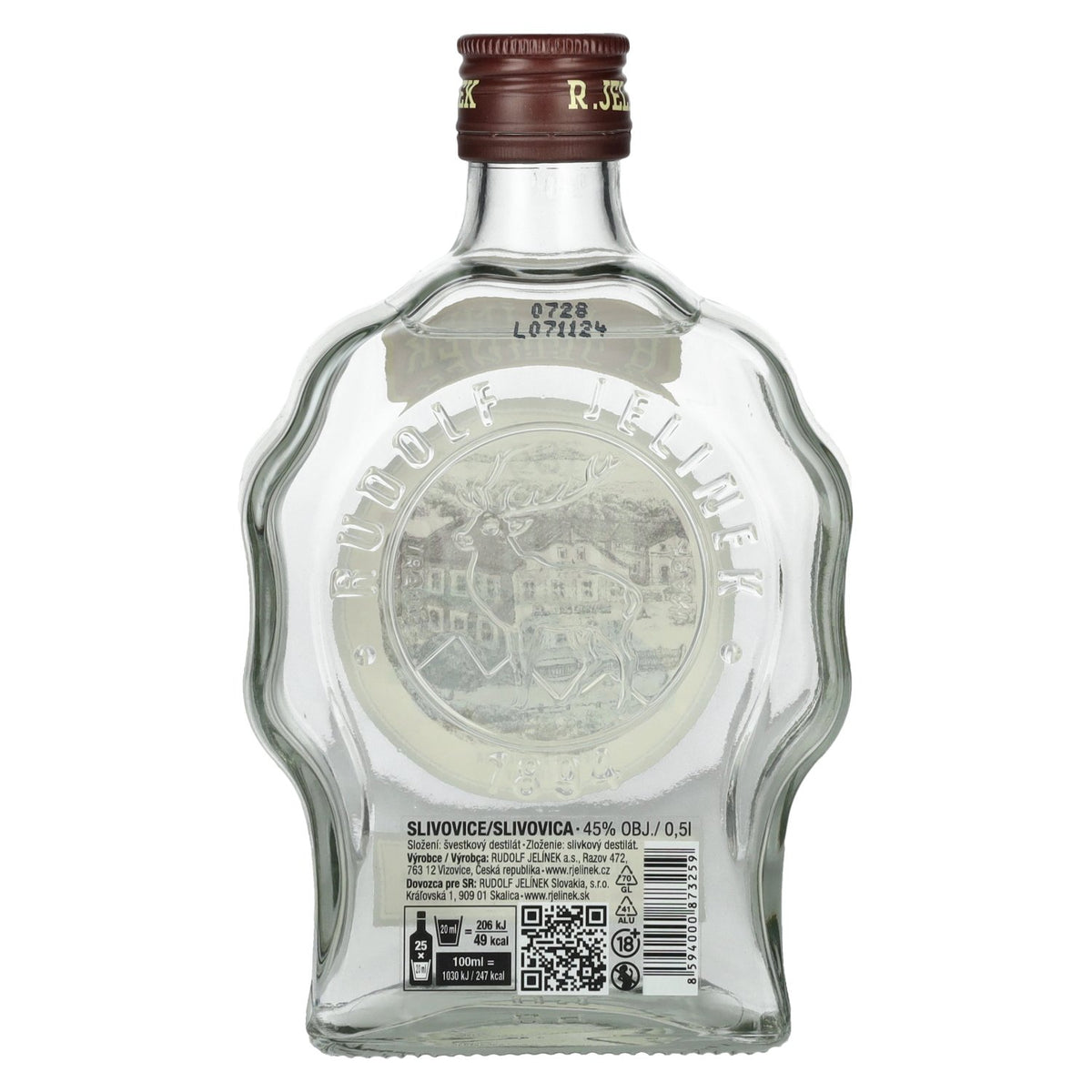 R. Jelínek Slivovice Plum 45% vol. 0.5 l