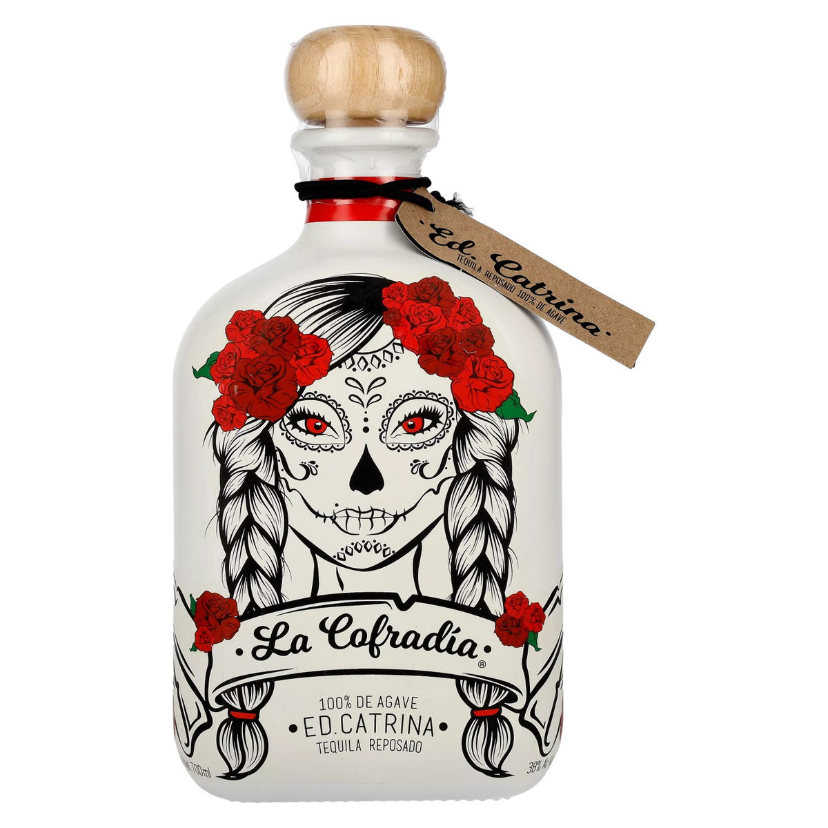 La Cofradia ED. CATRINA Tequila Reposado 100% Agave 38% Vol. 0.7l