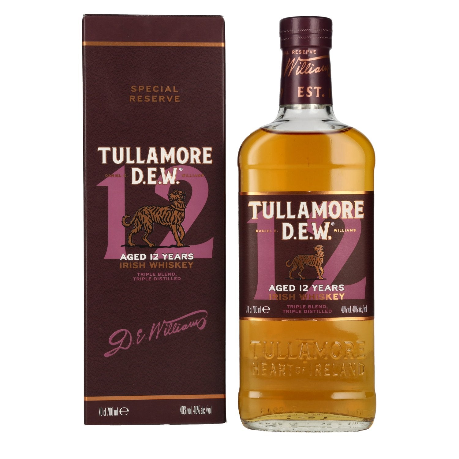 Tullamore D.E.W. 12 Years Old Irish Whiskey Special Reserve 40% Vol. 0,7l in Geschenkbox