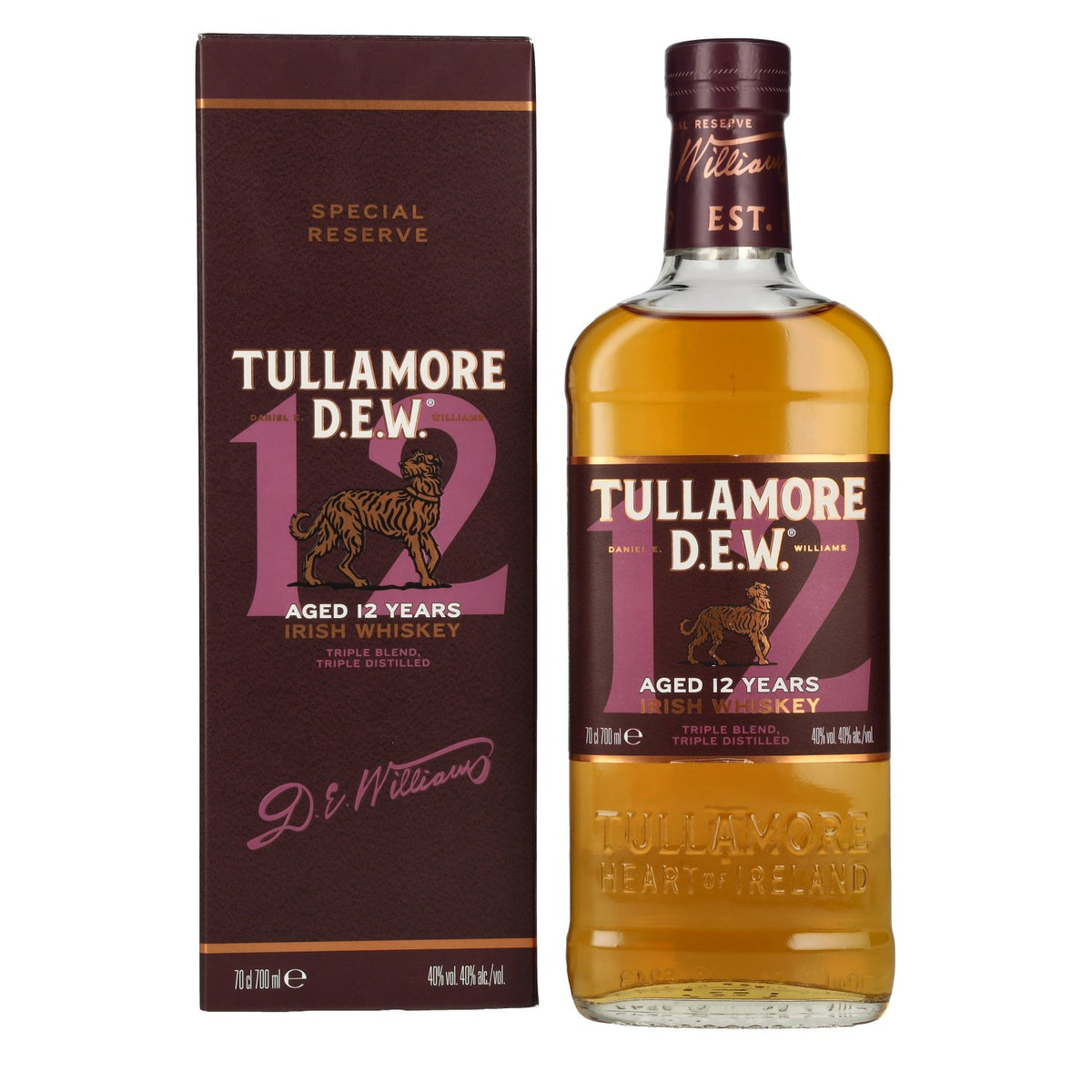 Tullamore D.E.W. 12 Years Old Irish Whiskey Special Reserve 40% Vol. 0,7l in Geschenkbox