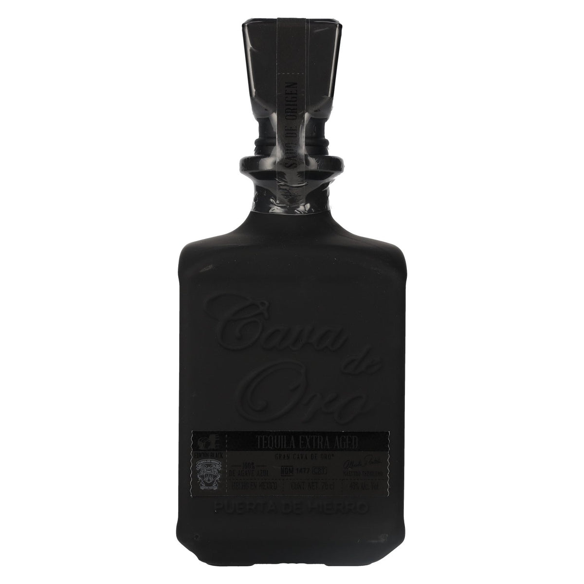 Gran Cava de Oro Tequila EXTRA AÑEJO BLACK 100% Blue Agave 40% Vol. 0.7l