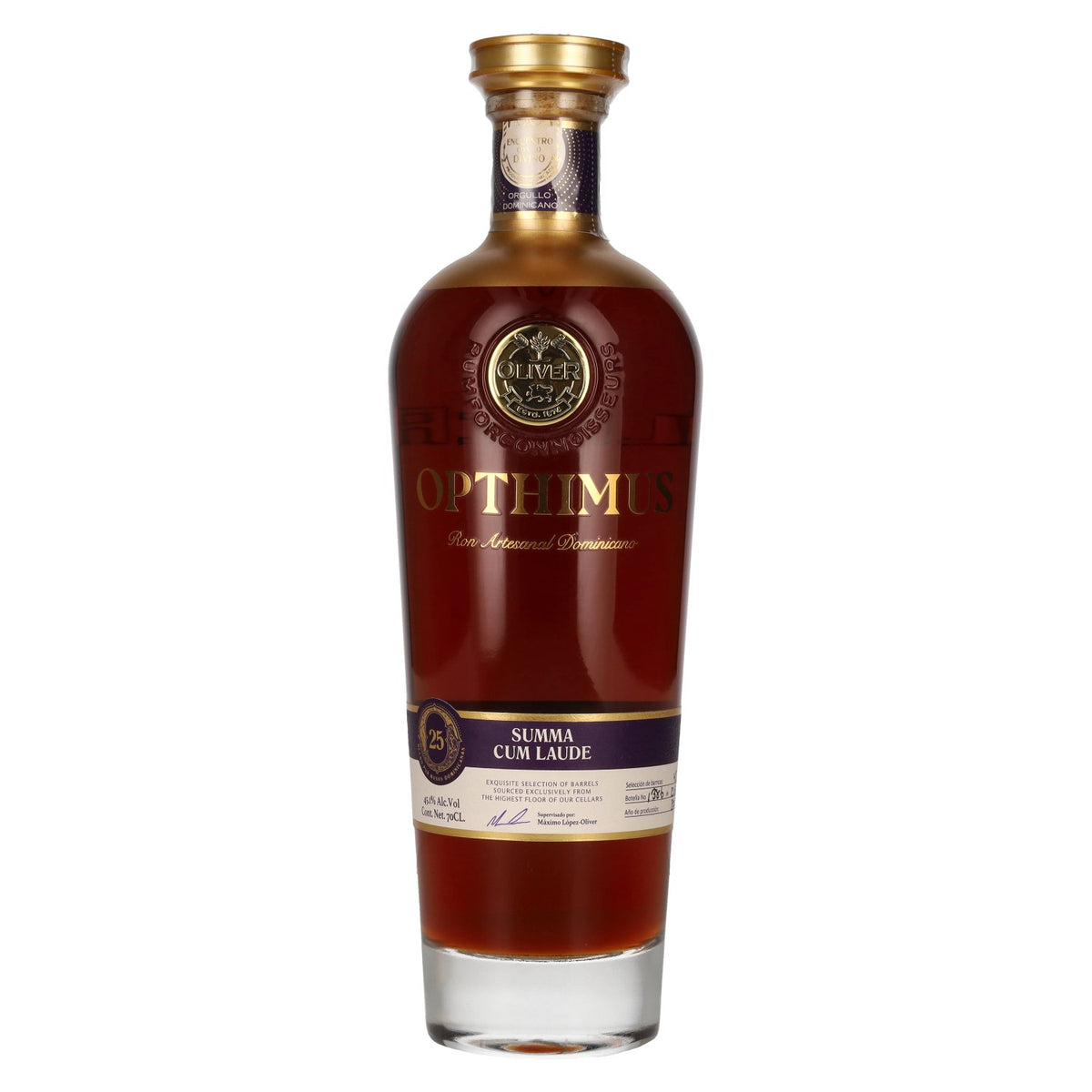 Opthimus 25 Summa Cum Laude Dominican Handcrafted Rum 45.1% Vol. 0.7l