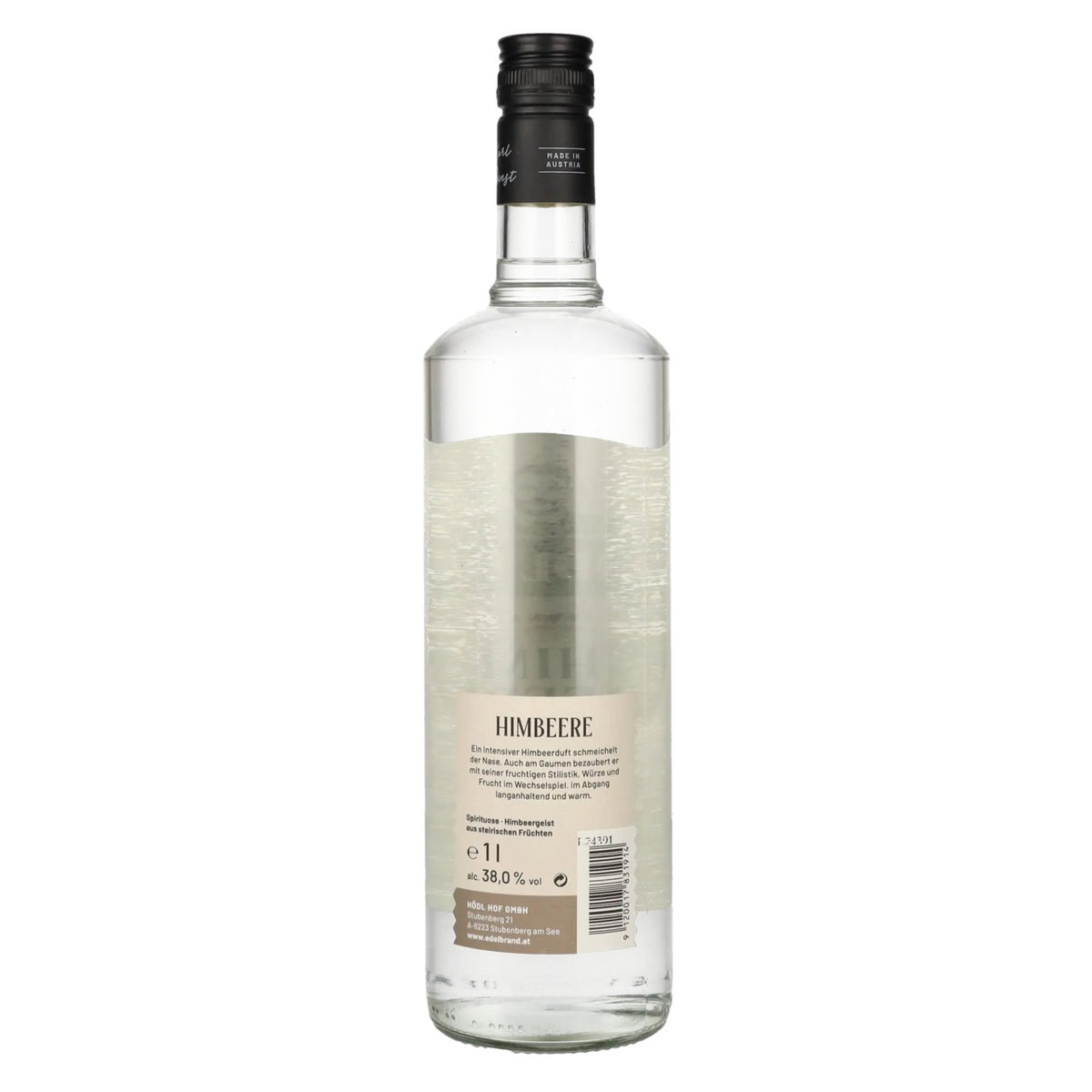 Hödl Hof Original RASPBERRY Spirit 38% vol. 1 litre