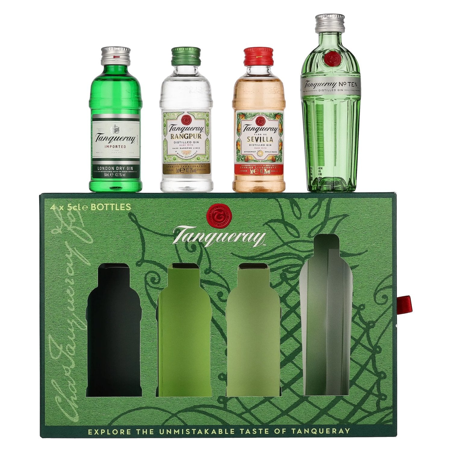 Tanqueray Gin Miniatures Set 43.3% Vol. 4x0.05l in Gift Box