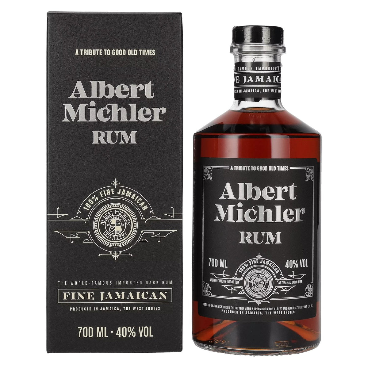 Albert Michler Jamaica Dark Rum 40% Vol. 0.7L in Gift Box