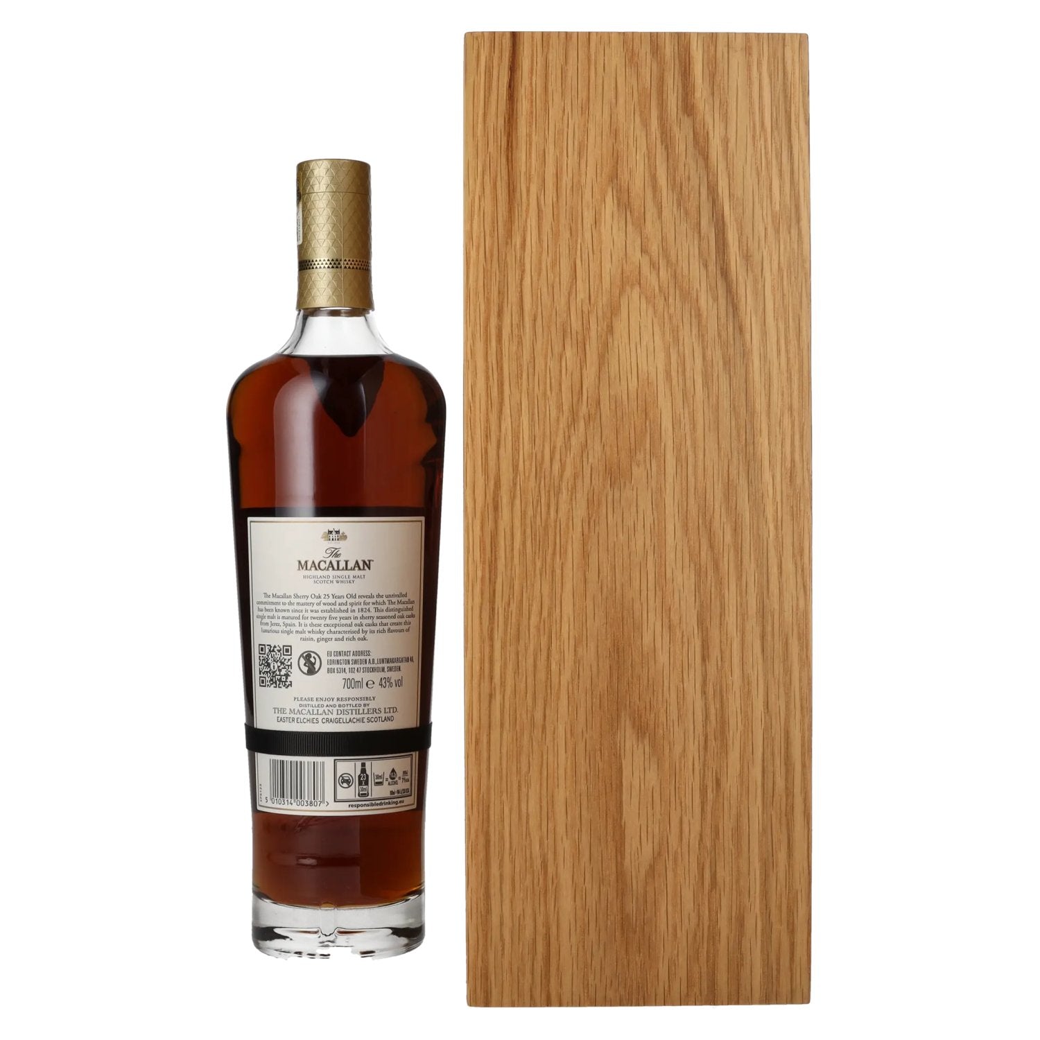 The Macallan 25 Years Old SHERRY OAK 2023 43% Vol. 0.7l in wooden box