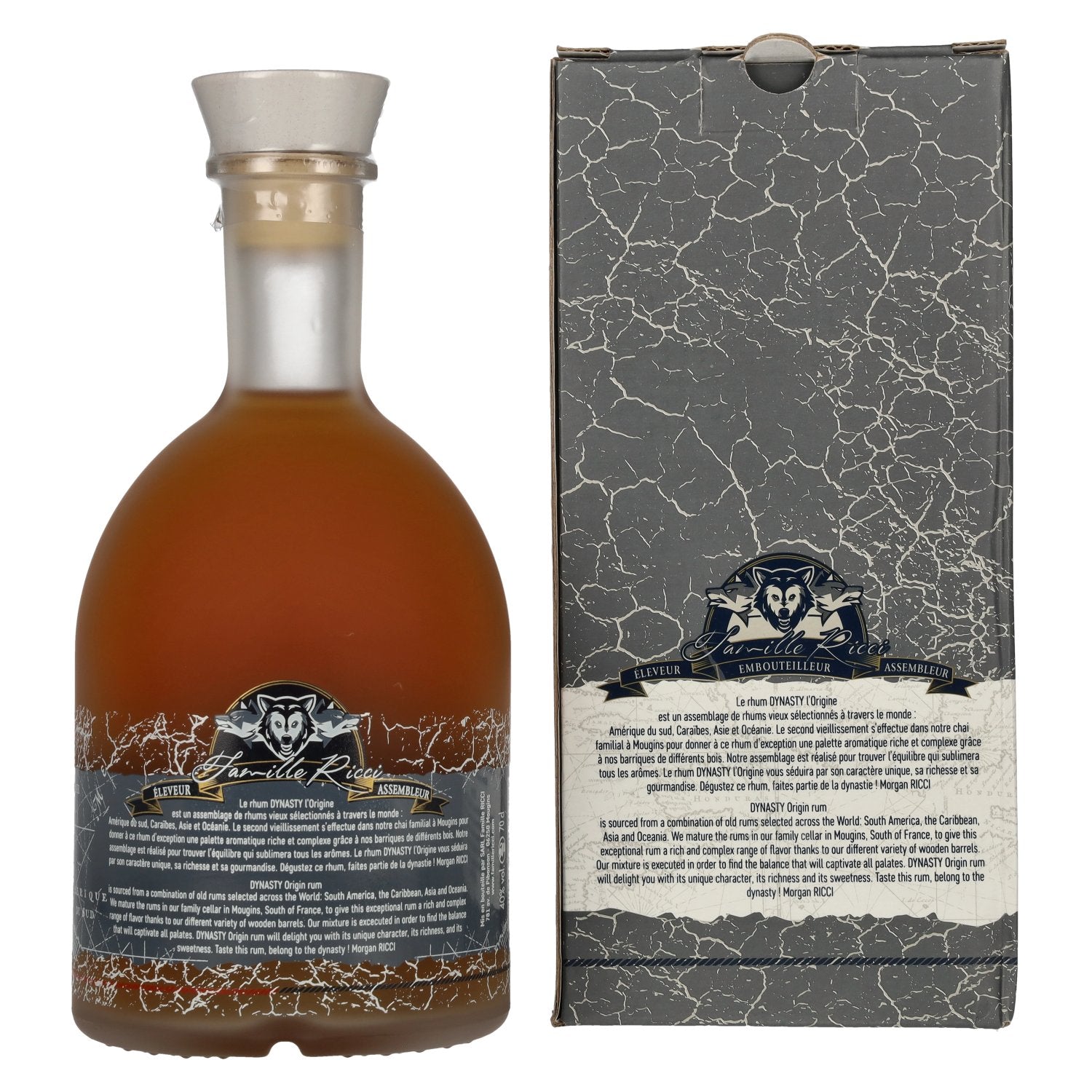 Famille Ricci DYNASTY Rhum Vieux 40% Vol. 0,7l in Geschenkbox