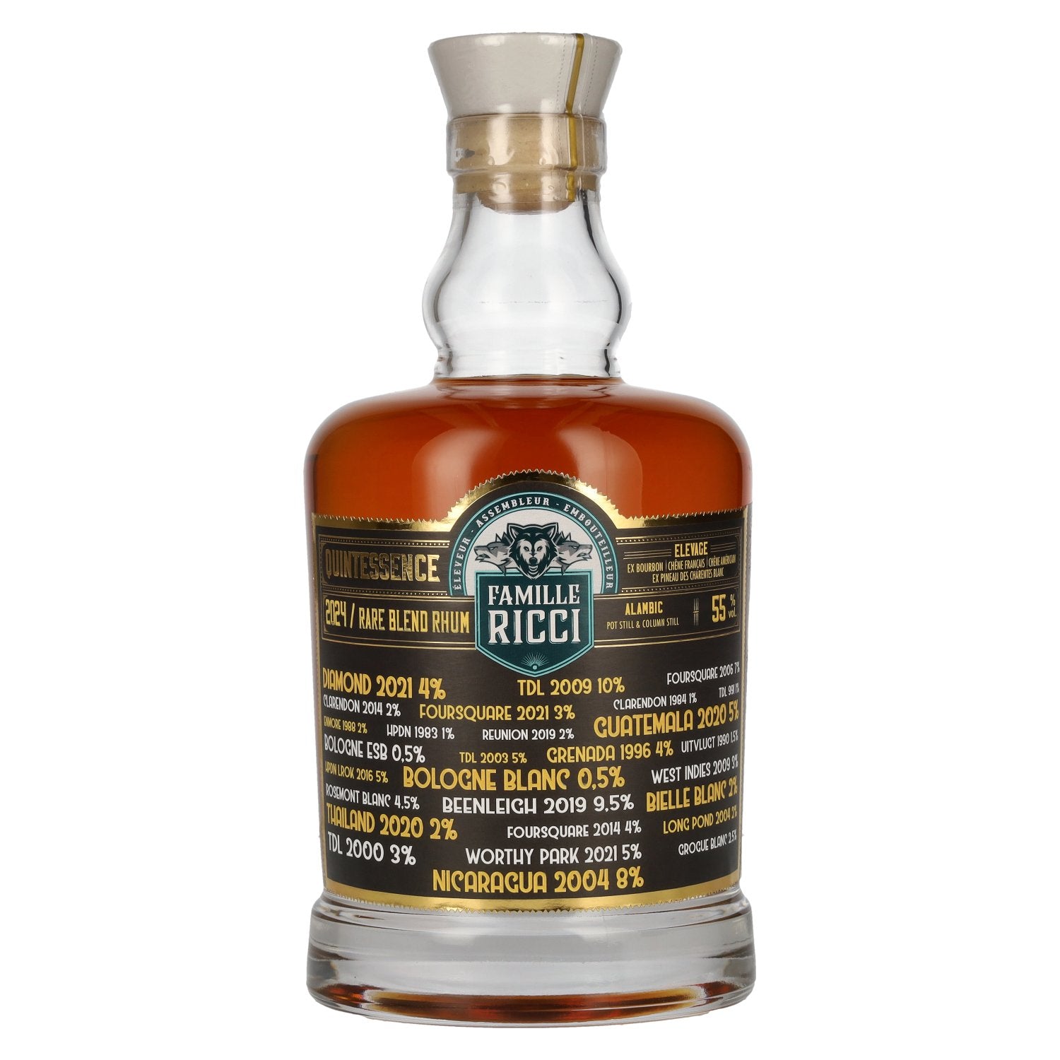 Famille Ricci Quintessence Rare Blend Rhum 2024 55% Vol. 0,7l