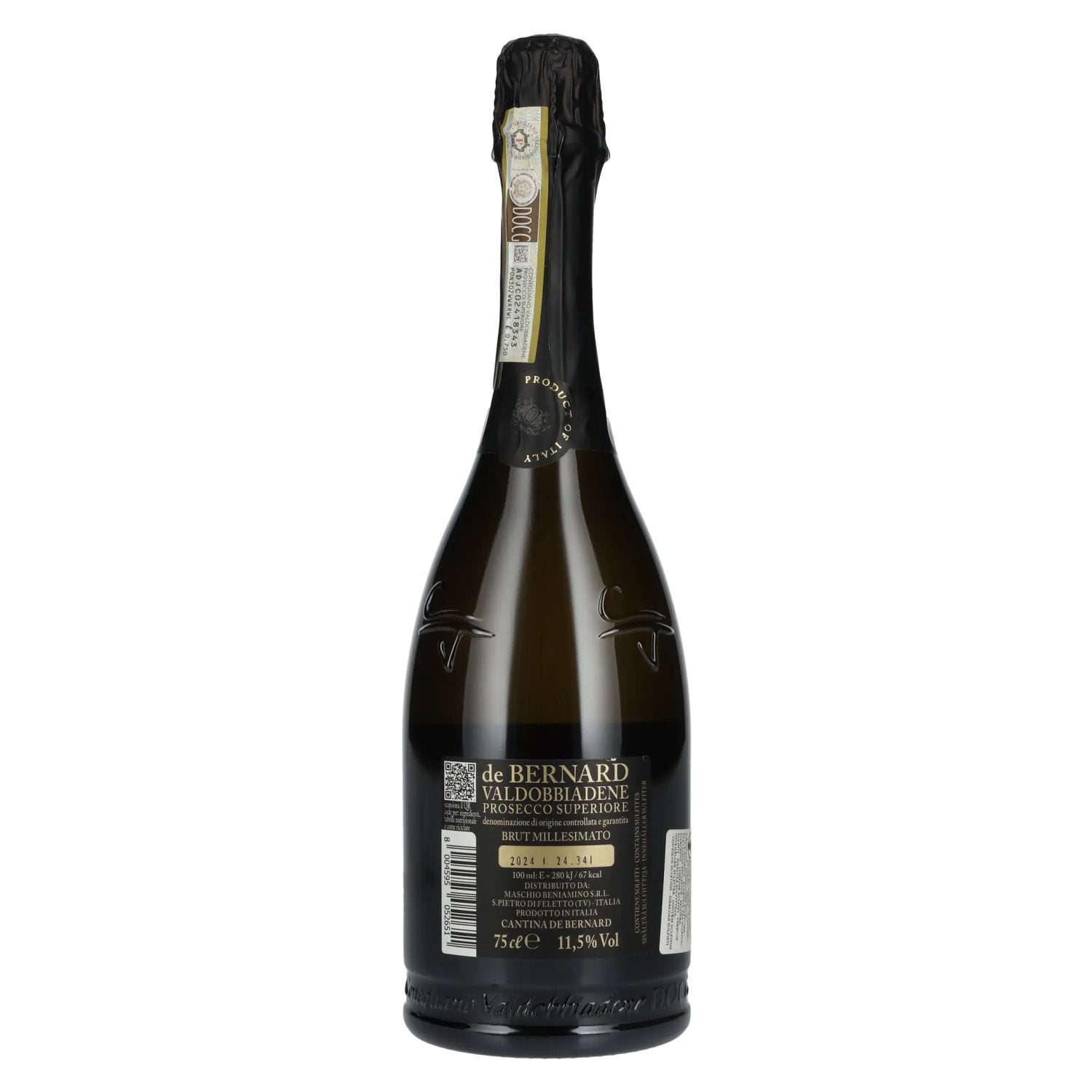 De Bernard Valdobbiadene Prosecco Superiore DOCG Brut Millesimato 2024 11,5% Vol. 0,75l