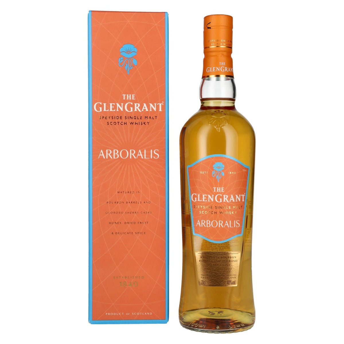 Glen Grant ARBORALIS Single Malt Scotch Whisky 40% Vol. 0.7l in gift box