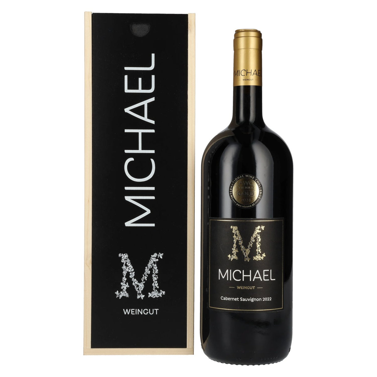 MICHAEL Cabernet Sauvignon Burgenland 2022 14% Vol. 1.5l in wooden box