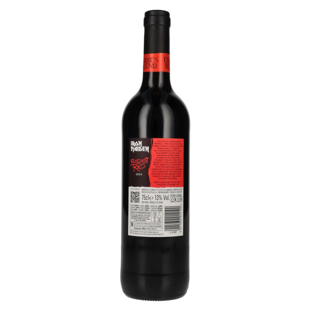 Iron Maiden Boldest Red Eddie’s Blend Manzanares 2024 13% ABV 0.75 l