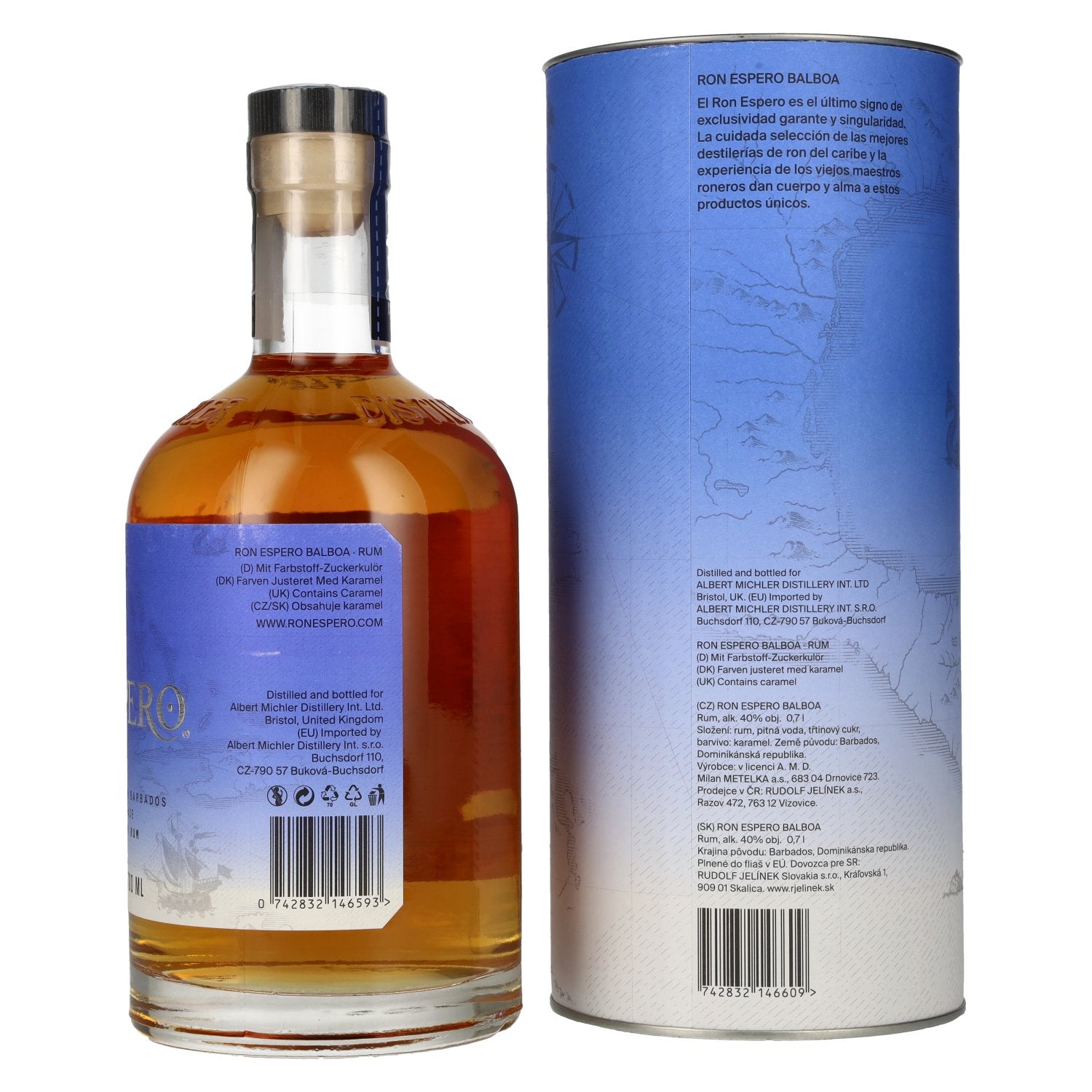 Ron Espero Balboa Selección Homenaje Premium Caribbean Rum 40% Vol. 0,7l in Geschenkbox