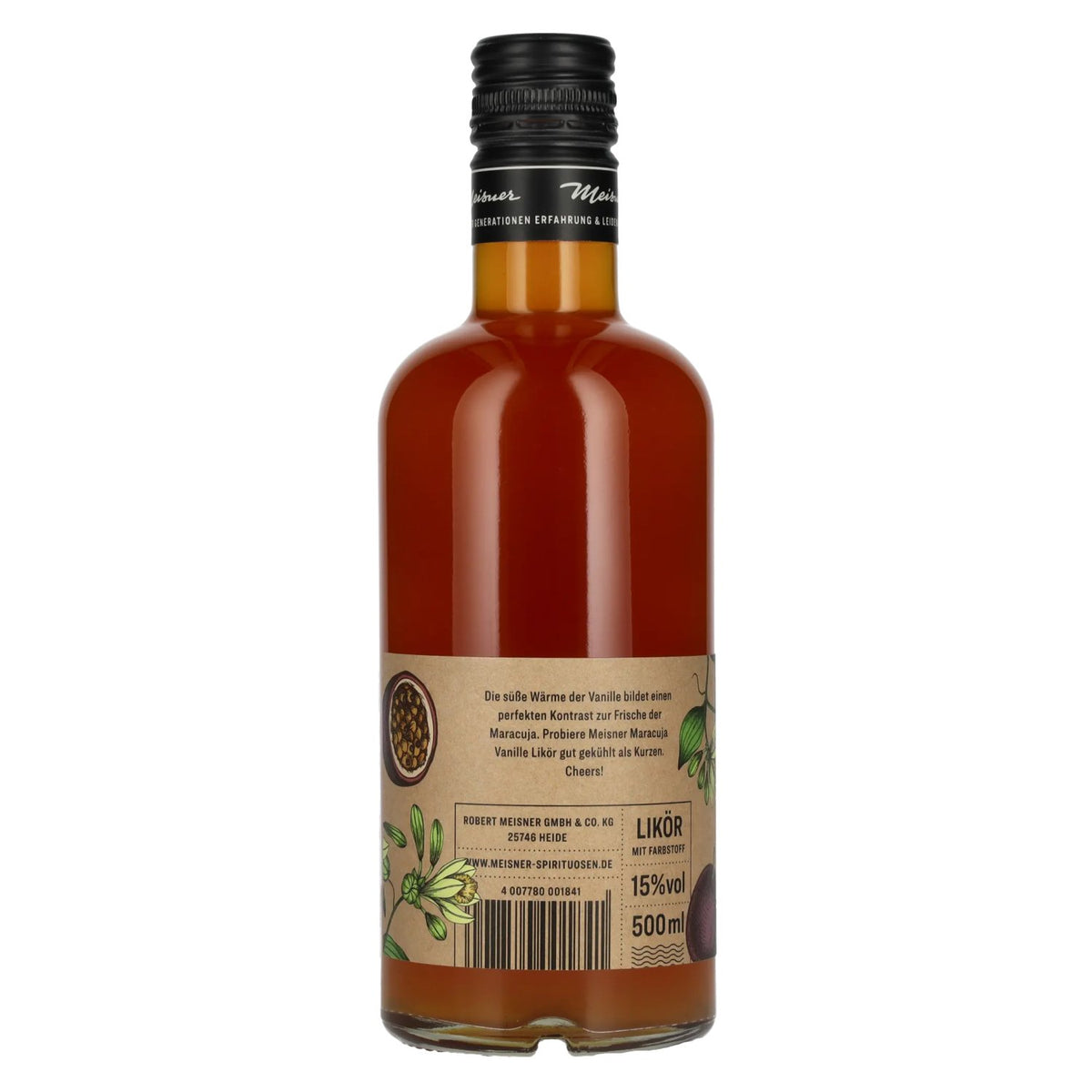 Meisner Passion Fruit and Vanilla Liqueur 15% ABV 0.5 l