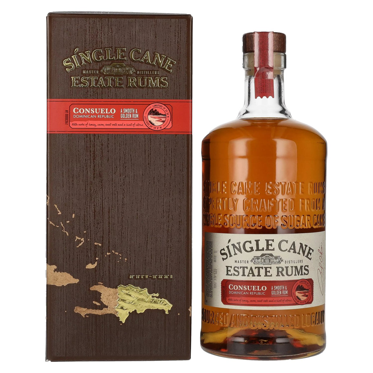 Single Cane Estate Rums CONSUELO 40% vol. 1 litre in a gift box