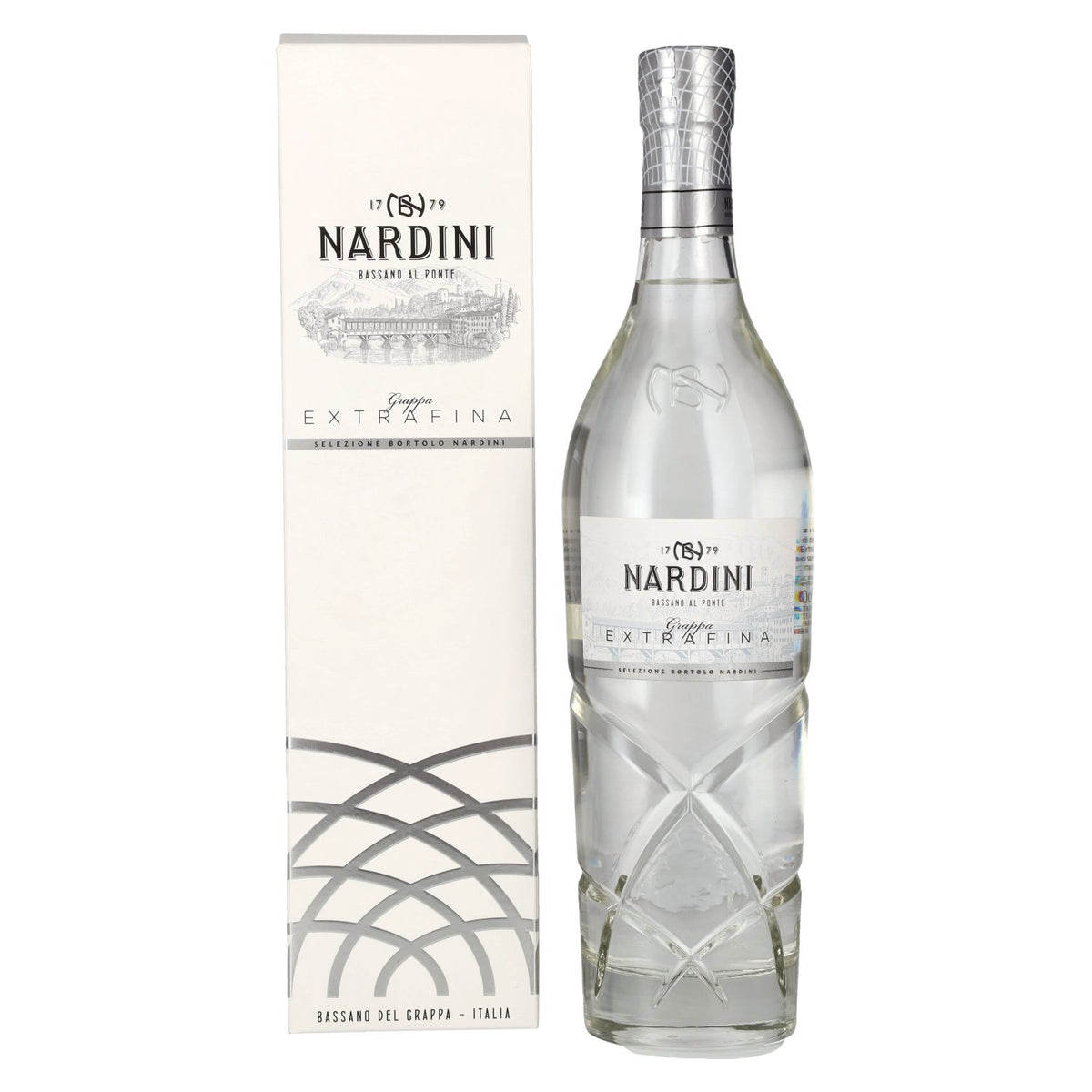 Nardini Grappa EXTRAFINA 42% vol. 0.7 l in a gift box