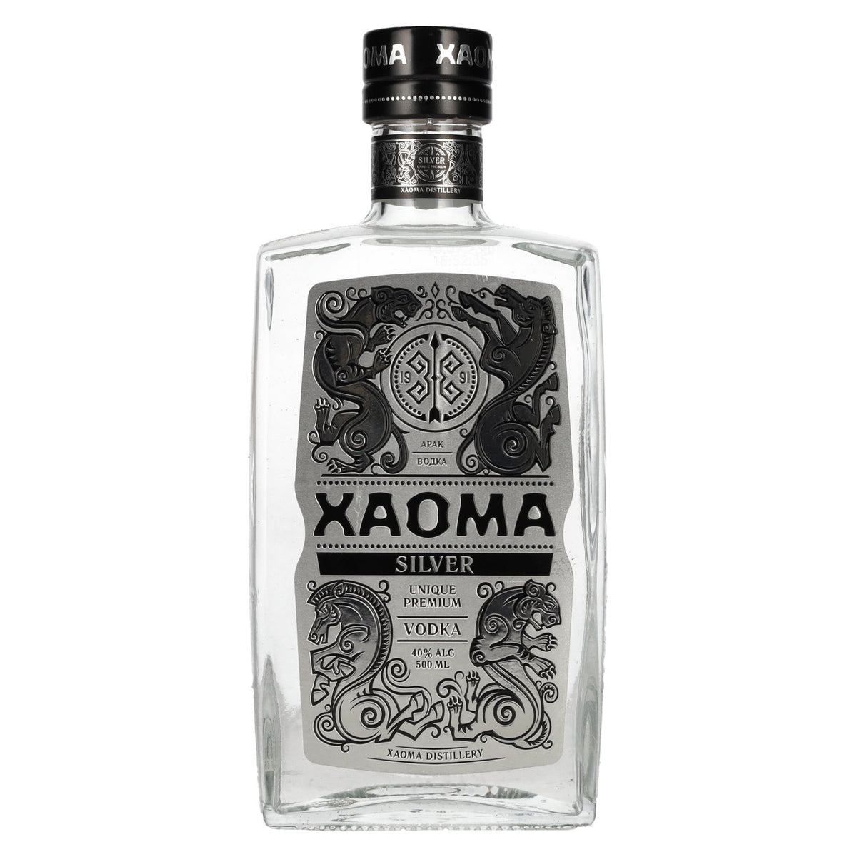 XAOMA Silver Premium Vodka 40% Vol. 0.5l