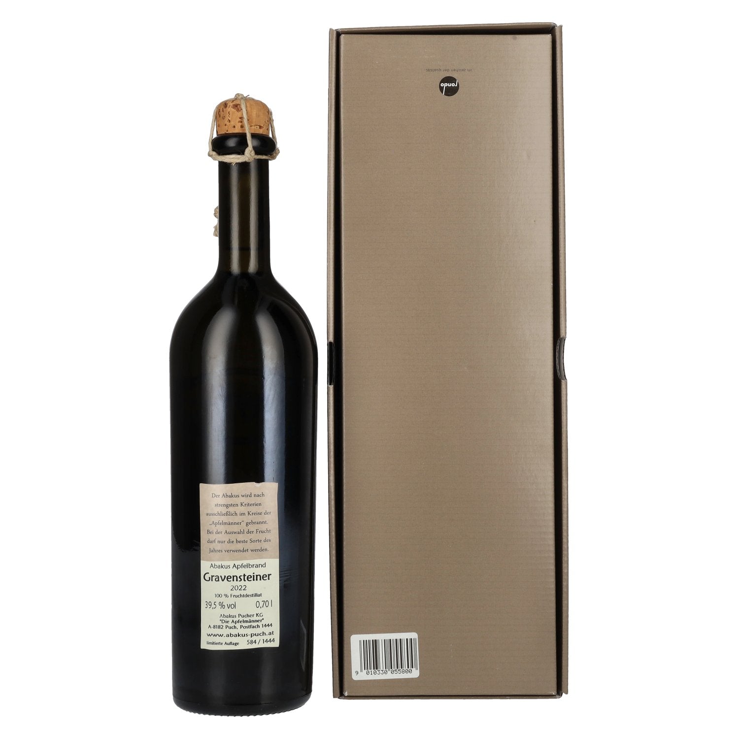 Der Abakus Apfelbrand Gravensteiner 2022 39,5% Vol. 0,7l in Geschenkbox