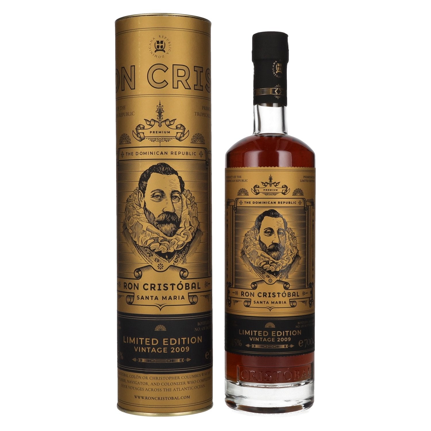 Ron Cristóbal Santa Maria Limited Edition Vintage 2009 45% Vol. 0.7l in Gift Box