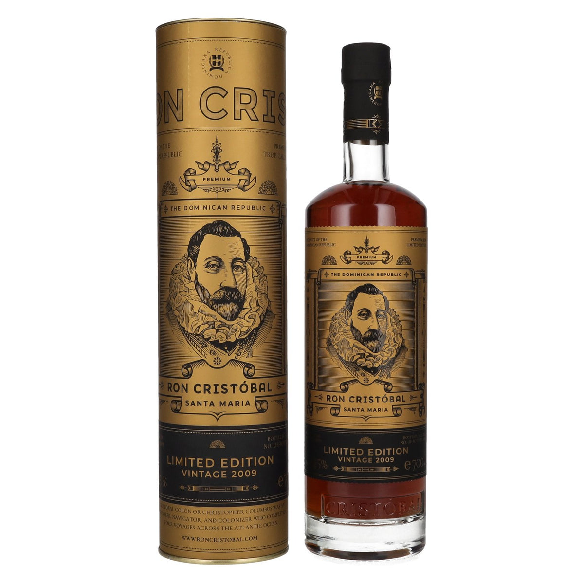Ron Cristóbal Santa Maria Limited Edition Vintage 2009 45% vol. 0.7 l in a gift box